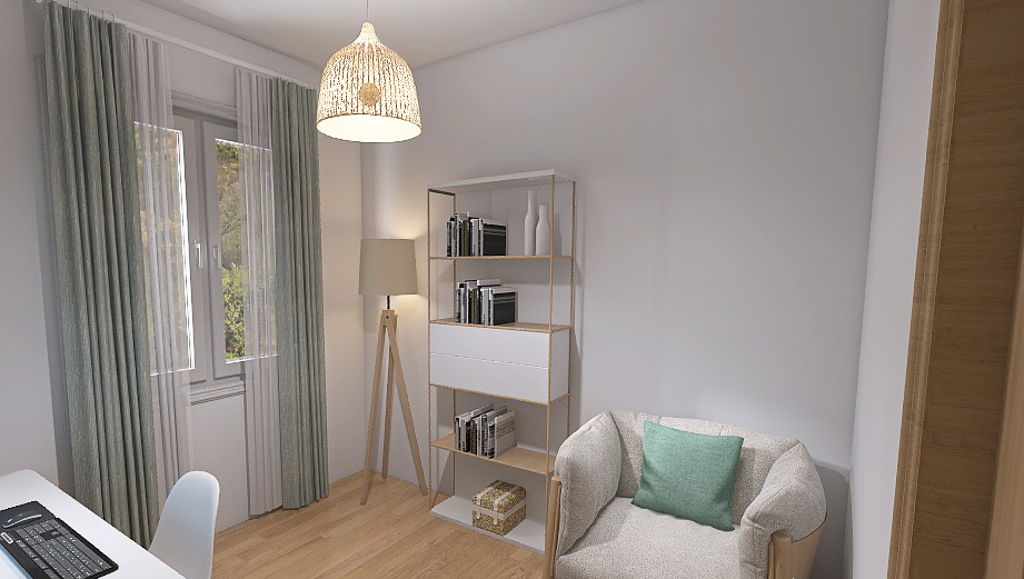 Studio nordico in appartamento stile scandinavo
