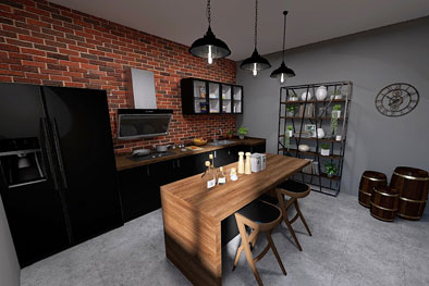 Progetto Cucina in stile industriale