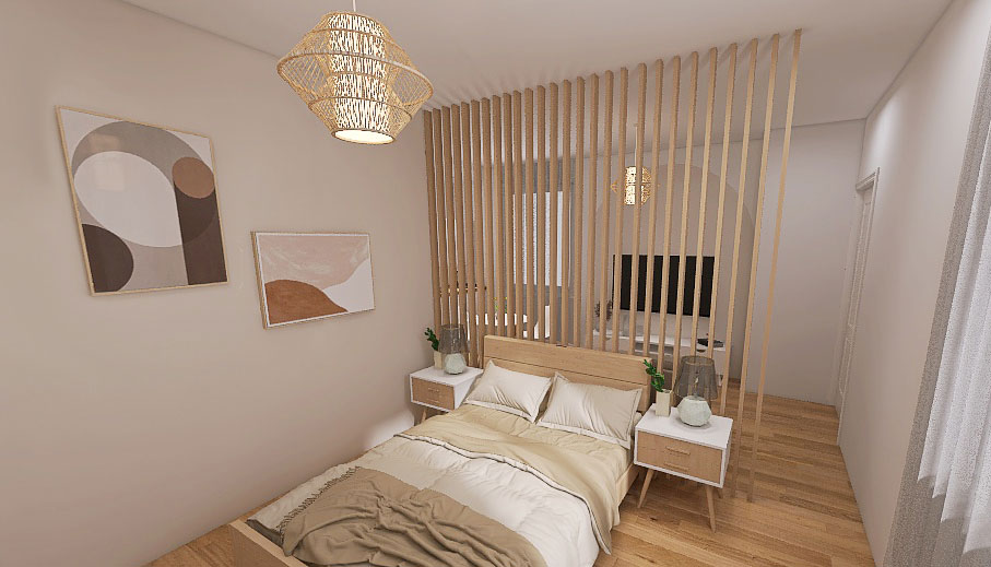 Come arredare una camerda da letto in un monolocale di 30mq