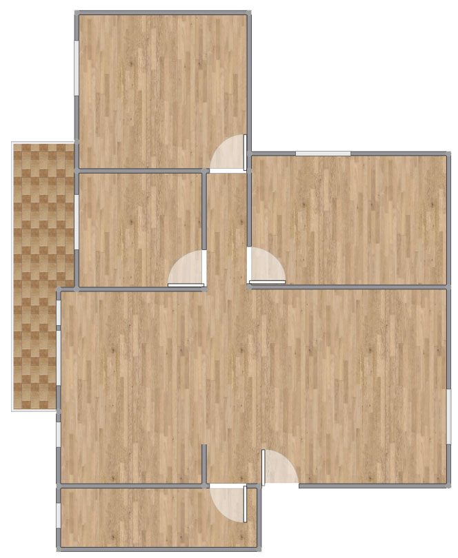 Esempio di piantina 2D non arredata