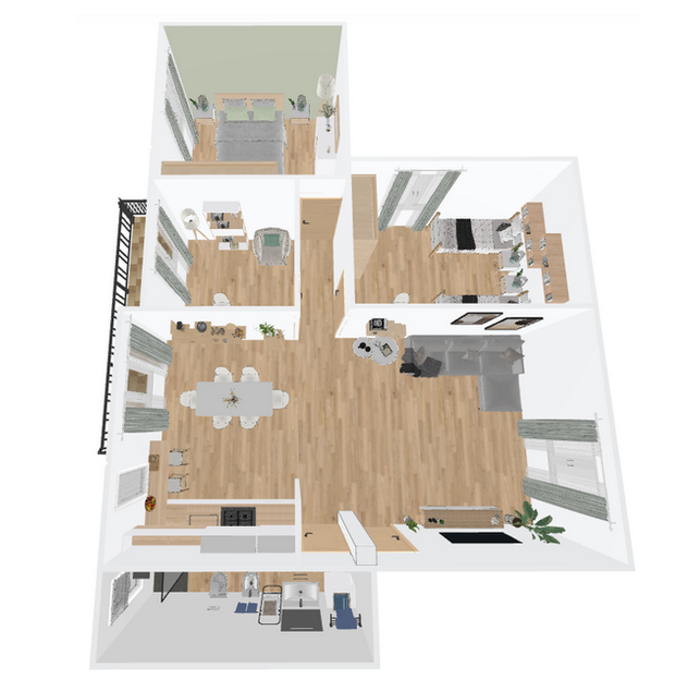 Esempio di piantina in 3D
